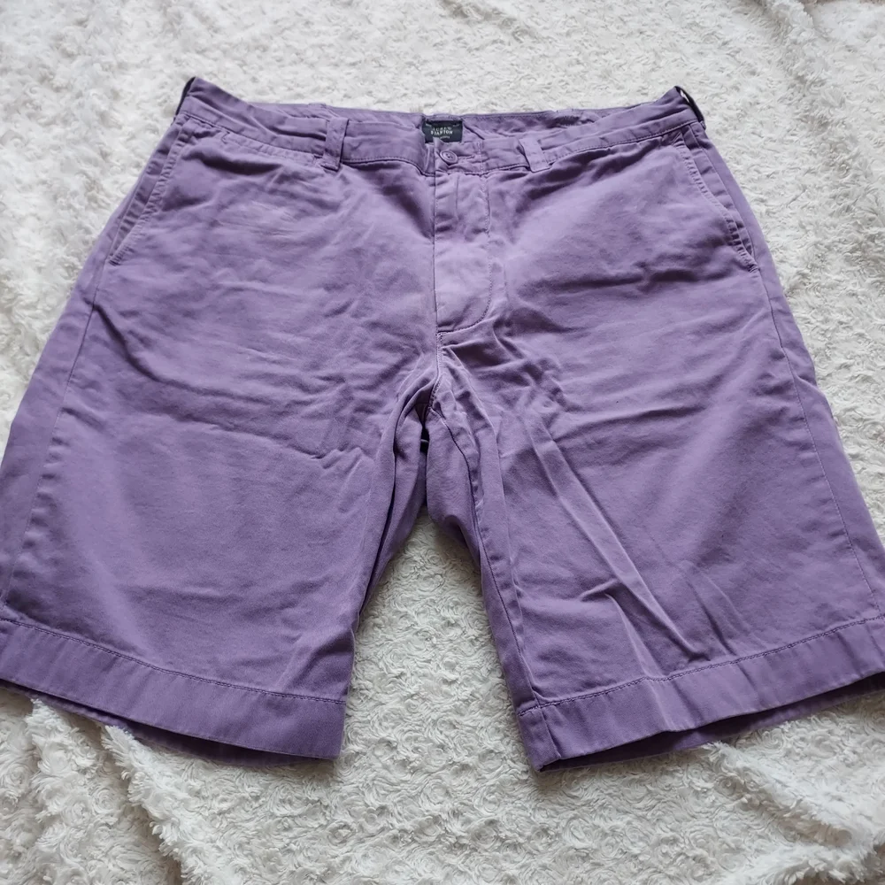 J. Crew Stanton Lavender Chino Flat Front Shorts Preppy Cotton Twill Travel